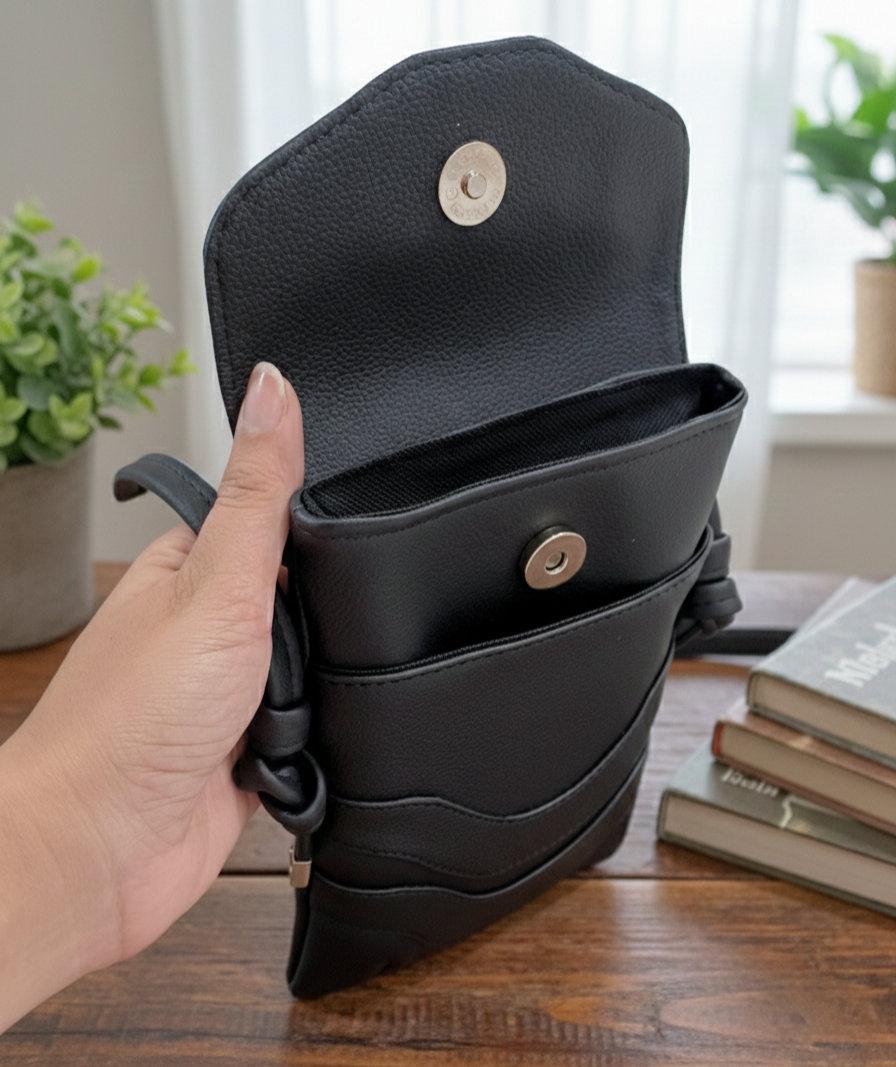 bolsa tiracolo shoulder preta